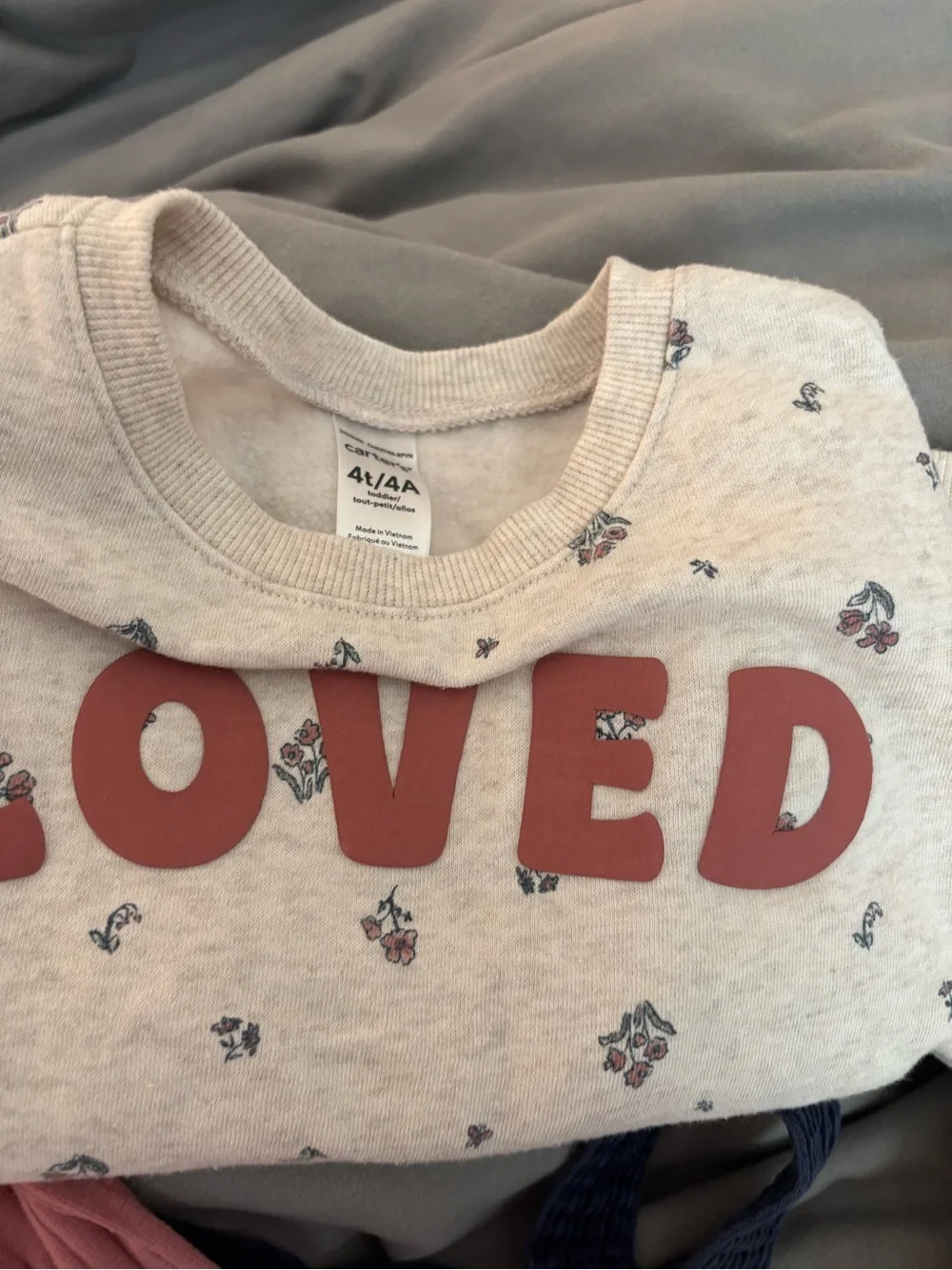4T Bundle OshKosh B'gosh/Carters Pink Dress wNavy Dress & Floral Cardigan